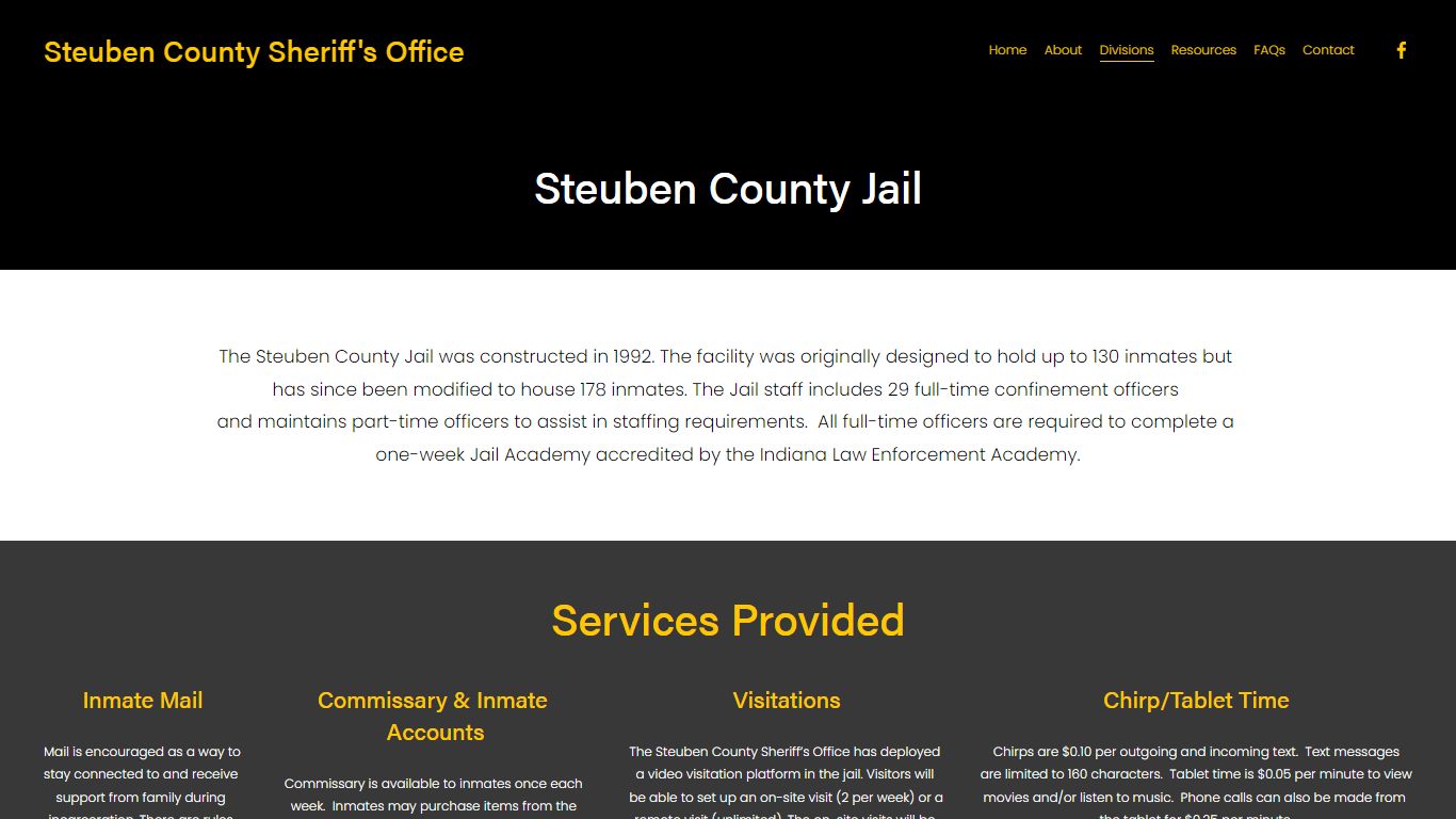 Jail — Steuben County Sheriff's Office